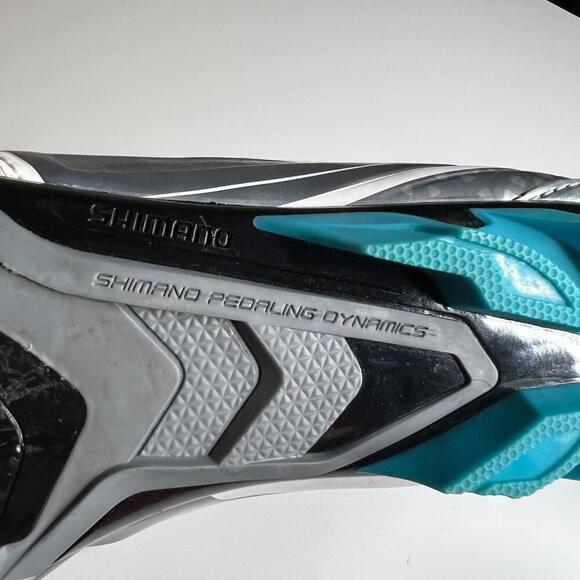 Shimano Dynalast Women’s SPD Cycling Shoes White Gray Size 42 EU MTB Road Bike - Picture 5 of 12